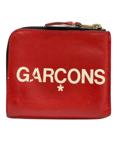 COMME des GARCONS（コムデギャルソン）COMME des GARCONS (コムデギャルソン) HUGE LOGOジップコインケース レッドの古着・服飾アイテム