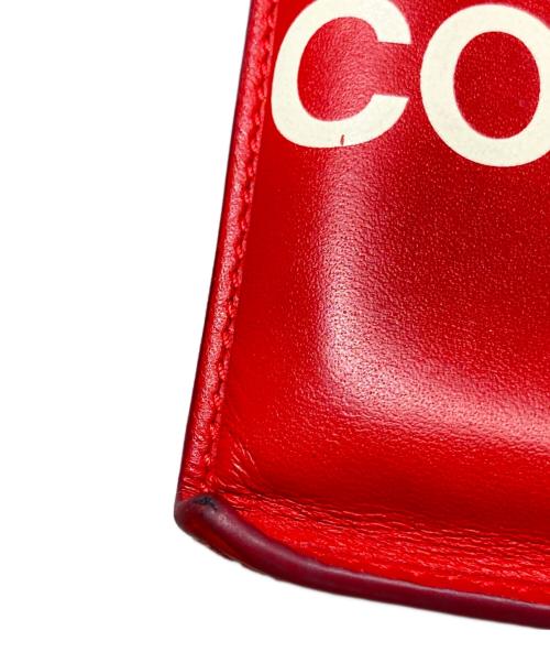 COMME des GARCONS（コムデギャルソン）COMME des GARCONS (コムデギャルソン) HUGE LOGOジップコインケース レッドの古着・服飾アイテム