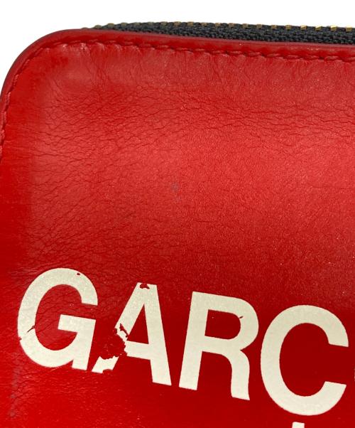 COMME des GARCONS（コムデギャルソン）COMME des GARCONS (コムデギャルソン) HUGE LOGOジップコインケース レッドの古着・服飾アイテム