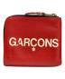 COMME des GARCONS (コムデギャルソン) HUGE LOGOジップコインケース レッド：7000円