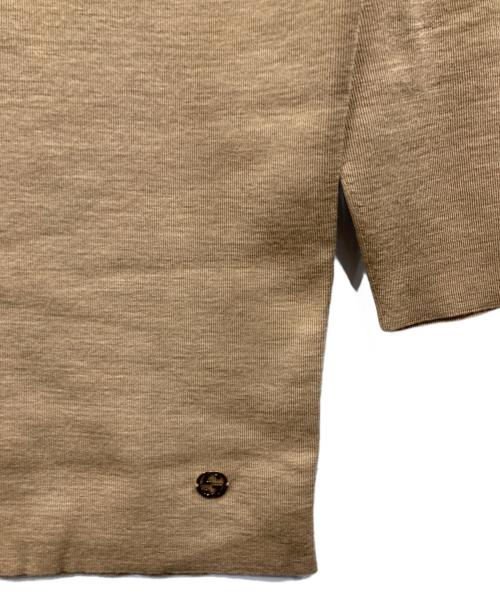 GUCCI（グッチ）GUCCI (グッチ) ショルダーボタン付きバイカラーニット ブラウン サイズ:XSの古着・服飾アイテム
