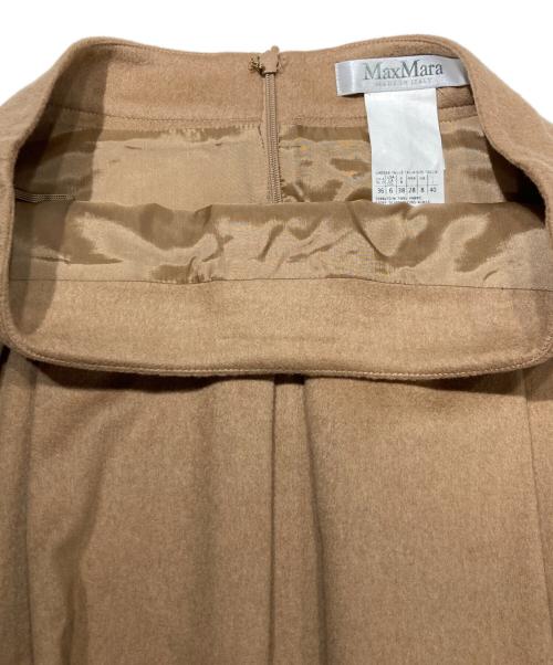 MaxMara（マックスマーラ）MaxMara (マックスマーラ) キャメルスカート ベージュ サイズ:40の古着・服飾アイテム
