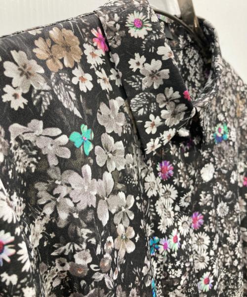 PS Paul Smith（ＰＳポールスミス）PS Paul Smith (ＰＳポールスミス) 花柄シャツワンピース ブラック サイズ:40の古着・服飾アイテム