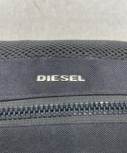 DIESEL（ディーゼル）DIESEL (ディーゼル) ダブルジップショルダーバッグ ブラックの古着・服飾アイテム