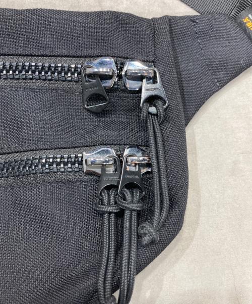 DIESEL（ディーゼル）DIESEL (ディーゼル) ダブルジップショルダーバッグ ブラックの古着・服飾アイテム