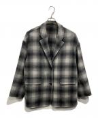 Spick and Spanスピック＆スパン）の古着「ウールミックスリバージャケット」｜グレー