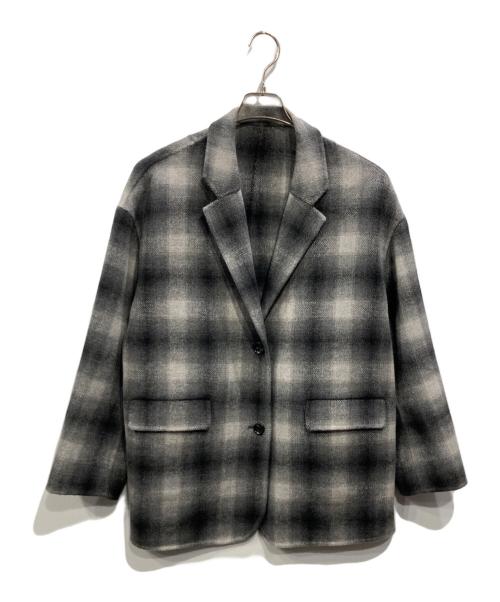 Spick and Span（スピック＆スパン）Spick and Span (スピック＆スパン) ウールミックスリバージャケット グレー サイズ:38の古着・服飾アイテム