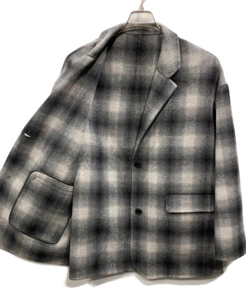 Spick and Span（スピック＆スパン）Spick and Span (スピック＆スパン) ウールミックスリバージャケット グレー サイズ:38の古着・服飾アイテム