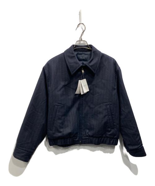 FRAMeWORK（フレームワーク）FRAMeWORK (フレームワーク) WOOL-STRIPEスィングトップブルゾン ネイビー サイズ:free 未使用品の古着・服飾アイテム