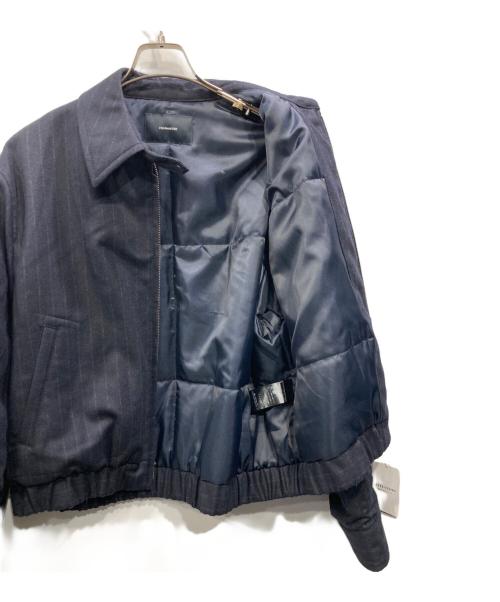 FRAMeWORK（フレームワーク）FRAMeWORK (フレームワーク) WOOL-STRIPEスィングトップブルゾン ネイビー サイズ:free 未使用品の古着・服飾アイテム