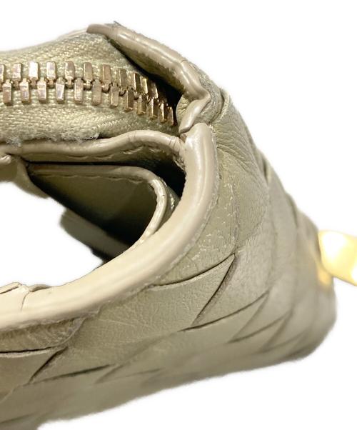 BOTTEGA VENETA（ボッテガベネタ）BOTTEGA VENETA (ボッテガベネタ) イントレチャート二つ折り財布 ベージュの古着・服飾アイテム