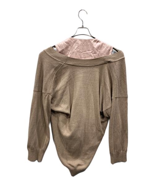 Vivienne Westwood（ヴィヴィアンウエストウッド）Vivienne Westwood (ヴィヴィアンウエストウッド) ハーネスカーディガン ベージュ サイズ:Mの古着・服飾アイテム