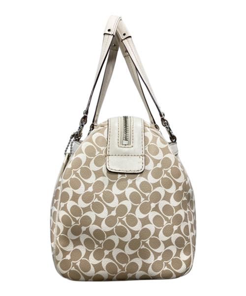 COACH（コーチ）COACH (コーチ) チェルシー シグネチャー ジップ サッチェル ベージュの古着・服飾アイテム