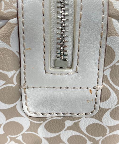 COACH（コーチ）COACH (コーチ) チェルシー シグネチャー ジップ サッチェル ベージュの古着・服飾アイテム