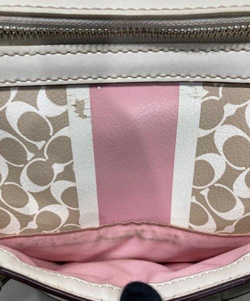 COACH（コーチ）COACH (コーチ) チェルシー シグネチャー ジップ サッチェル ベージュの古着・服飾アイテム