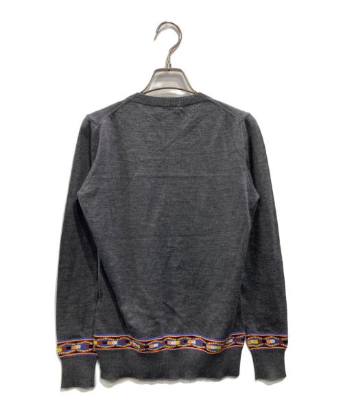 ETRO（エトロ）ETRO (エトロ) ラインニット グレー サイズ:40の古着・服飾アイテム