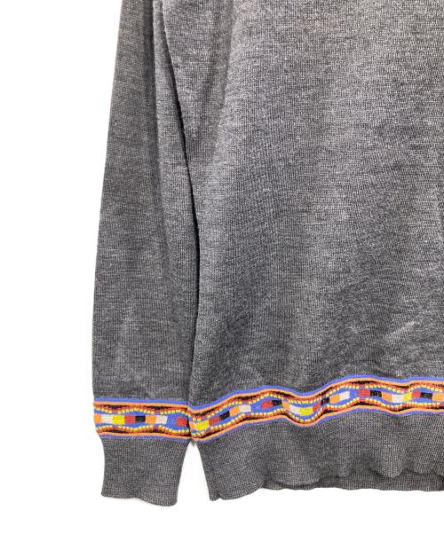 ETRO（エトロ）ETRO (エトロ) ラインニット グレー サイズ:40の古着・服飾アイテム