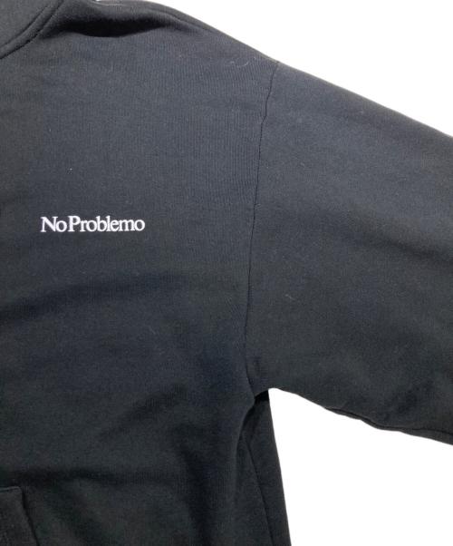 NoProblemo（ノープロブレモ）NoProblemo (ノープロブレモ) ジップパーカー ブラック サイズ:Mの古着・服飾アイテム