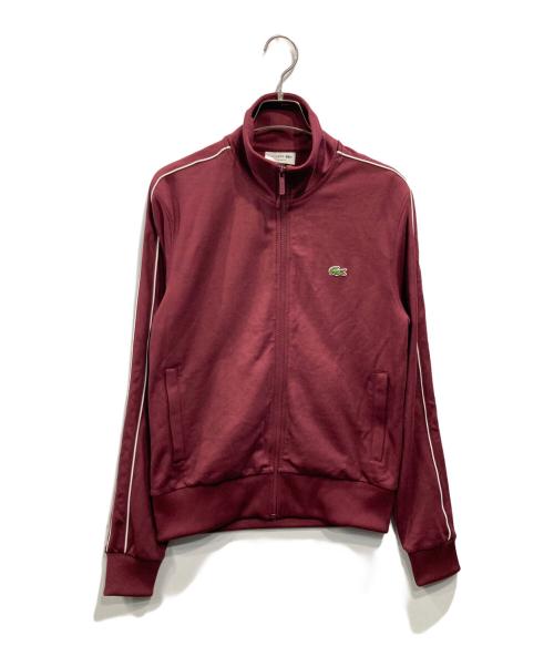 LACOSTE（ラコステ）LACOSTE (ラコステ) ショルダーパイピング鹿の子地トラックジャケット ボルドー サイズ:SIZE US Sの古着・服飾アイテム