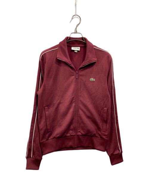 LACOSTE（ラコステ）LACOSTE (ラコステ) ショルダーパイピング鹿の子地トラックジャケット ボルドー サイズ:SIZE US Sの古着・服飾アイテム