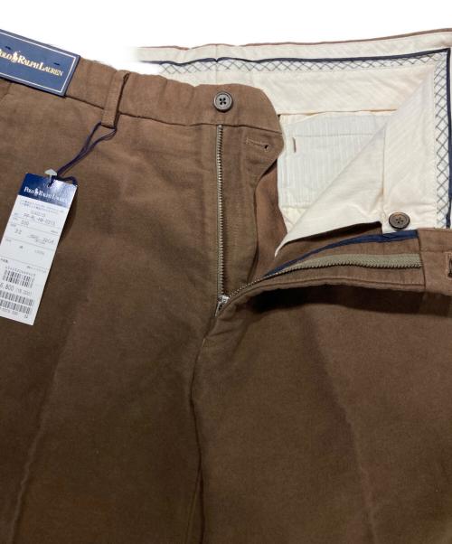 POLO RALPH LAUREN（ポロ・ラルフローレン）POLO RALPH LAUREN (ポロ・ラルフローレン) モールスキントラウザー ブラウン サイズ:32の古着・服飾アイテム