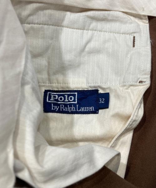 POLO RALPH LAUREN（ポロ・ラルフローレン）POLO RALPH LAUREN (ポロ・ラルフローレン) モールスキントラウザー ブラウン サイズ:32の古着・服飾アイテム