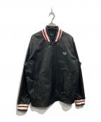 FRED PERRYフレッドペリー）の古着「Twill Tennis Bomber Jacket」｜ブラック