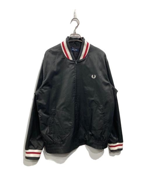 FRED PERRY（フレッドペリー）FRED PERRY (フレッドペリー) Twill Tennis Bomber Jacket ブラック サイズ:XLの古着・服飾アイテム
