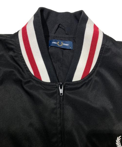 FRED PERRY（フレッドペリー）FRED PERRY (フレッドペリー) Twill Tennis Bomber Jacket ブラック サイズ:XLの古着・服飾アイテム