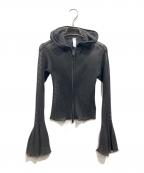CFCLシーエフシーエル）の古着「HYPHA LUCENT GLITTER HOODIE JACKET」｜ブラック
