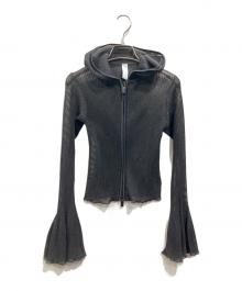 CFCL（シーエフシーエル）の古着「HYPHA LUCENT GLITTER HOODIE JACKET」｜ブラック