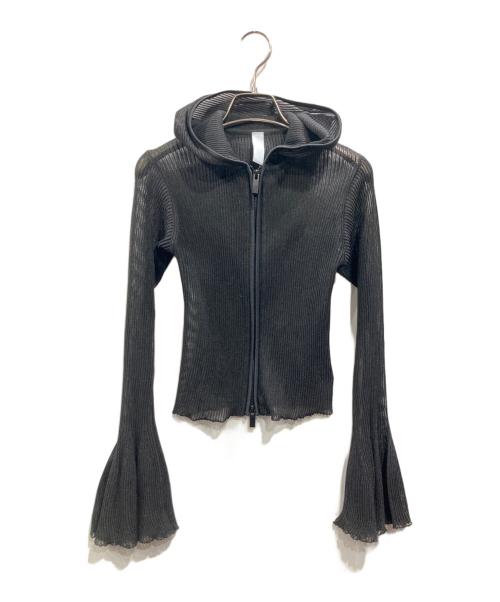 CFCL（シーエフシーエル）CFCL (シーエフシーエル) HYPHA LUCENT GLITTER HOODIE JACKET ブラック サイズ:3の古着・服飾アイテム