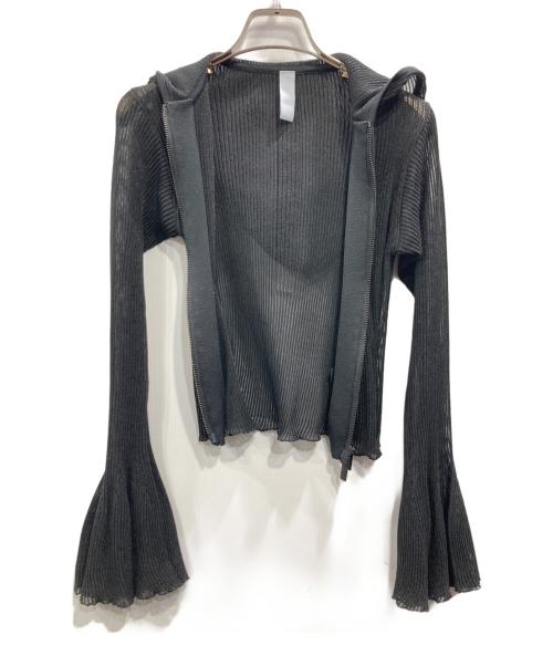 CFCL（シーエフシーエル）CFCL (シーエフシーエル) HYPHA LUCENT GLITTER HOODIE JACKET ブラック サイズ:3の古着・服飾アイテム