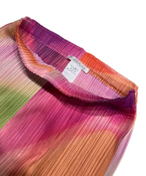 PLEATS PLEASE（プリーツプリーズ）PLEATS PLEASE (プリーツプリーズ) GROOVE プリーツパンツ マルチカラー サイズ:4の古着・服飾アイテム