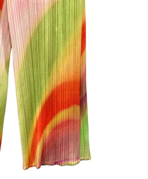 PLEATS PLEASE（プリーツプリーズ）PLEATS PLEASE (プリーツプリーズ) GROOVE プリーツパンツ マルチカラー サイズ:4の古着・服飾アイテム