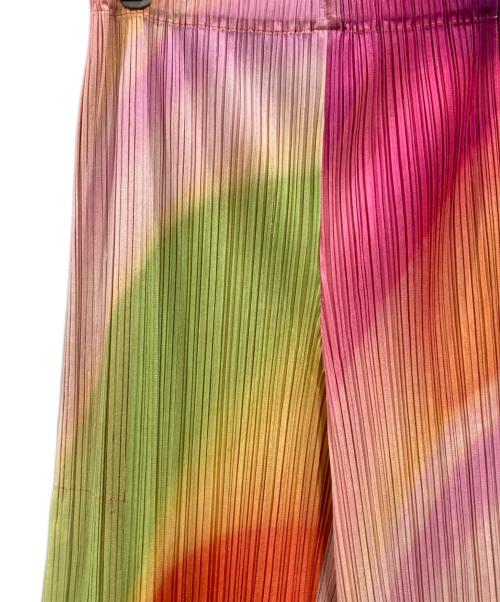PLEATS PLEASE（プリーツプリーズ）PLEATS PLEASE (プリーツプリーズ) GROOVE プリーツパンツ マルチカラー サイズ:4の古着・服飾アイテム