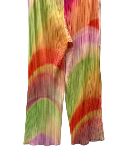 PLEATS PLEASE（プリーツプリーズ）PLEATS PLEASE (プリーツプリーズ) GROOVE プリーツパンツ マルチカラー サイズ:4の古着・服飾アイテム