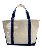 L.L.Beanエルエルビーン）の古着「BOAT AND TOTE トートバッグ」｜ホワイト×ネイビー