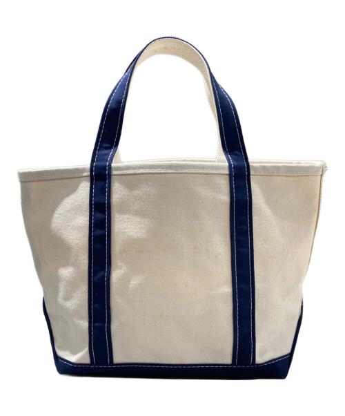 L.L.Bean（エルエルビーン）L.L.Bean (エルエルビーン) BOAT AND TOTE トートバッグ ホワイト×ネイビー サイズ:Reg 未使用品の古着・服飾アイテム