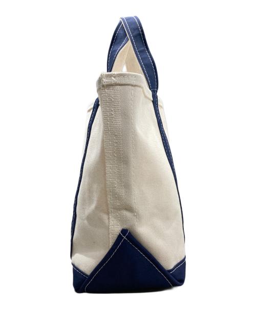 L.L.Bean（エルエルビーン）L.L.Bean (エルエルビーン) BOAT AND TOTE トートバッグ ホワイト×ネイビー サイズ:Reg 未使用品の古着・服飾アイテム