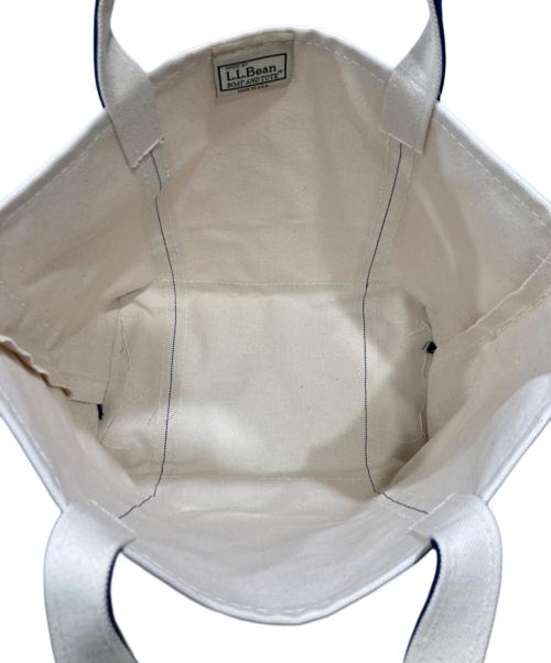 L.L.Bean（エルエルビーン）L.L.Bean (エルエルビーン) BOAT AND TOTE トートバッグ ホワイト×ネイビー サイズ:Reg 未使用品の古着・服飾アイテム