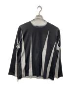 ISSEY MIYAKE MENイッセイミヤケメン）の古着「ダーツデザイン L/S TEE」｜ブラック