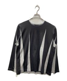 ISSEY MIYAKE MEN（イッセイミヤケメン）の古着「ダーツデザイン L/S TEE」｜ブラック