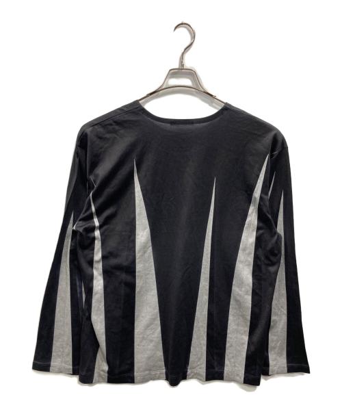ISSEY MIYAKE MEN（イッセイミヤケメン）ISSEY MIYAKE MEN (イッセイミヤケメン) ダーツデザイン L/S TEE ブラック サイズ:SIZE 3の古着・服飾アイテム