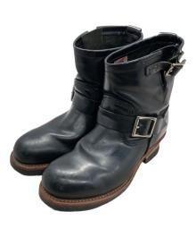 RED WING（レッドウィング）の古着「ショートエンジニアブーツ」｜ブラック