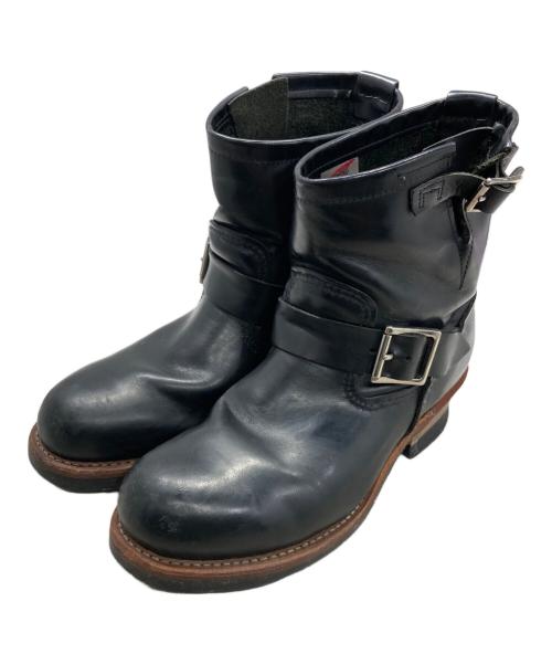RED WING（レッドウィング）RED WING (レッドウィング) ショートエンジニアブーツ ブラック サイズ:SIZE 25.5cmの古着・服飾アイテム