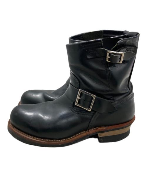 RED WING（レッドウィング）RED WING (レッドウィング) ショートエンジニアブーツ ブラック サイズ:SIZE 25.5cmの古着・服飾アイテム