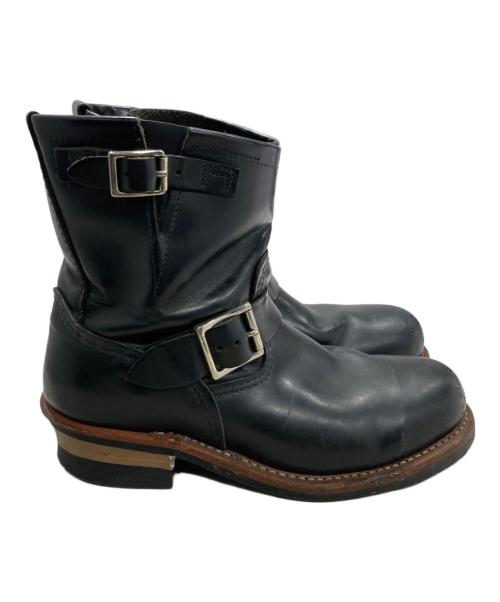RED WING（レッドウィング）RED WING (レッドウィング) ショートエンジニアブーツ ブラック サイズ:SIZE 25.5cmの古着・服飾アイテム