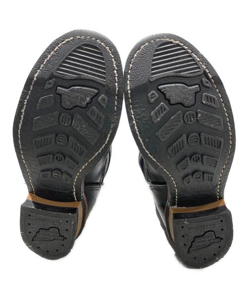 RED WING（レッドウィング）RED WING (レッドウィング) ショートエンジニアブーツ ブラック サイズ:SIZE 25.5cmの古着・服飾アイテム