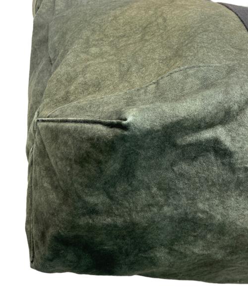 stussy（ステューシー）stussy (ステューシー) CANVAS EXTRA LARGE TOTE BAG カーキの古着・服飾アイテム